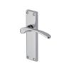 Heritage Brass Door Handle Lever Latch Sophia Design Polished Chrome finish