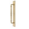 Heritage Brass Door Pull Handle on Plate Avon Design Satin Brass finish