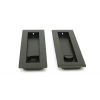 Aged Bronze 175mm Plain Rectangular Pull - Privacy Set