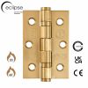 Eclipse 14852SBP - 76x51x2mm SBP Ball Bearing Hinge Grade 7 - (Pair) - Satin Brass