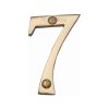 Heritage Brass Numeral 7 Face Fix 51mm (2") Polished Brass finish