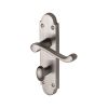 Project Hardware Door Handle for Bathroom Milton Design Satin Chrome finish