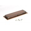 Polished Bronze 175mm Plain Rectangular Pull