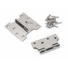 Polished SS 4" x 2" x 4"  Parliament Hinge (pair)