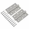 Eclipse 14851 - 76x51x2mm PSS Ball Bearing Hinge Grade 7 - (Pair) - Polished Stainless Steel