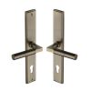 Heritage Brass Multi-Point Door Handle Lever Lock Bauhaus RH Design Antique Brass finish