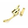 Polished Brass Night-Vent Locking Peardrop Fastener - LH