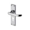 Project Hardware Door Handle for Euro Profile Plate Avon Design Polished Chrome finish