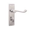 Victorian Scroll Privacy Lever Handle 150mm Polished Chrome