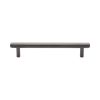 Heritage Brass Cabinet Pull Complete Knurl Design 128mm CTC Matt Bronze finish