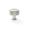 Alexander & Wilks -  Lucia Knurled Cupboard Knob - Polished Nickel - 35mm