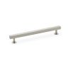 Alexander & Wilks - Square T-Bar Cabinet Pull Handle - Satin Nickel - 192mm