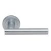 Calla Lever On Round Rose  - Satin Chrome