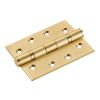 Grade 13 Ball Bearing P Hinge Square - Satin Brass (Pair)