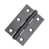 NON CE Mild Steel Butt Hinges - Matt Black