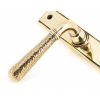 Aged Brass Hammered Newbury Slimline Espag. Lock Set