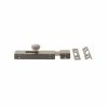 Atlantic Solid Brass Surface Door Bolt 4" - Satin Nickel