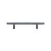 Heritage Brass Cabinet Pull Bar Design 101mm CTC Satin Chrome Finish