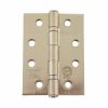 Atlantic Ball Bearing Hinges Grade 11 Fire Rated 4" x 3" x 2.5mm - Satin Nickel (Pair)