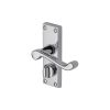 Project Hardware Door Handle for Privacy Set Malvern Short Design Polished Chrome finish