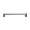 Heritage Brass Door Pull Handle Square Vintage Design 338mm&nbsp;Satin Nickel Finish