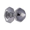 Heritage Brass Octagon Centre Door Knob 2 1/2" Polished Chrome finish