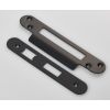 Forend Strike & Fixing Pack To Suit Architectural Sashlocks (Bas/Ess/Lss/Oss) Radius - Matt Black