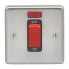 Eurolite Stainless Steel 45Amp Switch with Neon Indicator Satin Stainless Steel