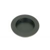 Matt Black 75mm Plain Round Pull