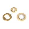 Polished Brass Round Euro Escutcheon (Plain)