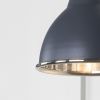 Smooth Nickel Brindley Wall Light in Slate