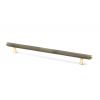 Aged Brass Full Brompton Pull Handle - Large