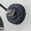 Smooth Nickel Brindley Wall Light in Soot