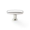 Alexander & Wilks - Romulus Soap Bar Cupboard Knob - Polished Nickel - 60mm