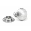 Satin Chrome Heavy Beehive Mortice/Rim Knob Set