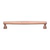 Heritage Brass Cabinet Pull Deco Design 203mm CTC Satin Rose Gold Finish