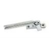 Polished Chrome Locking Art Deco Fastener - LH