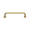 Heritage Brass Cabinet Pull Wire Design with 16mm Rose 128mm CTC Satin Brass Finish