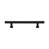 Heritage Brass Cabinet Pull T-Bar Design with 16mm Rose 160mm CTC Matt Black Finish