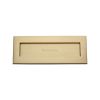 Heritage Brass Letterplate 10" x 4" Satin Brass finish