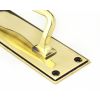 Aged Brass 300mm Art Deco Pull Handle on Backplate