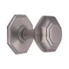 Heritage Brass Octagon Centre Door Knob 3" Satin Chrome finish