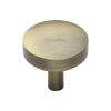 Heritage Brass Cabinet Knob Tayo Design 32mm Antique Brass finish