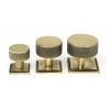 Aged Brass Brompton Cabinet Knob - 32mm (Square)