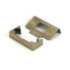 Aged Brass ½" Rebate Kit for Tubular Mortice Latch