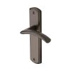 Heritage Brass Door Handle Lever Latch Centaur Design Matt Bronze finish