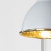 Hammered Brass Brindley Wall Light in Birch