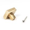 Aged Brass Albers Cabinet Knob - 35mm