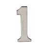 Heritage Brass Numeral 1 Self Adhesive 51mm (2") Satin Nickel finish