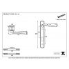 Black Narrow Lever Espag. Lock Set